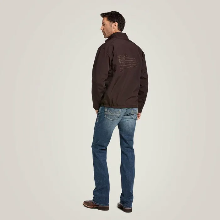 Men Jackets and Vests Ariat Logo 20 Patriot Softshell Water Resistant Jacket Coffeebean Men Jackets and Vests Ariat Logo 20 Patriot Softshell Water Resistant Jacket Coffeebean