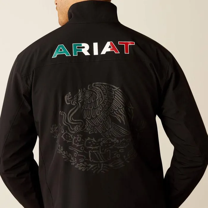 Men Jackets and Vests Ariat Pioneer StretchShell Mexico Jacket Black Men Jackets and Vests Ariat Pioneer StretchShell Mexico Jacket Black