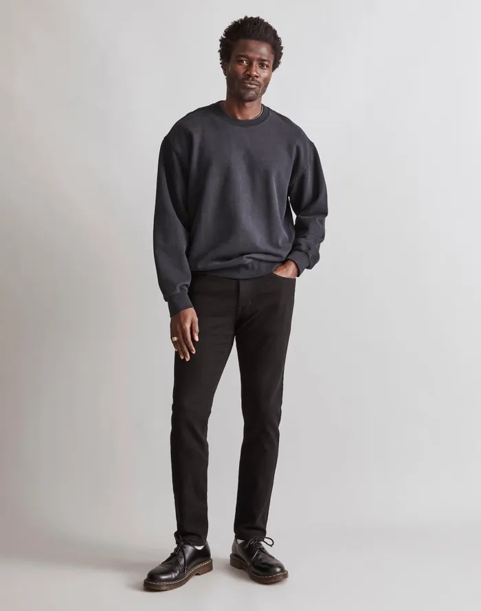 Men Jeans Madewell Athletic Slim Jeans Black