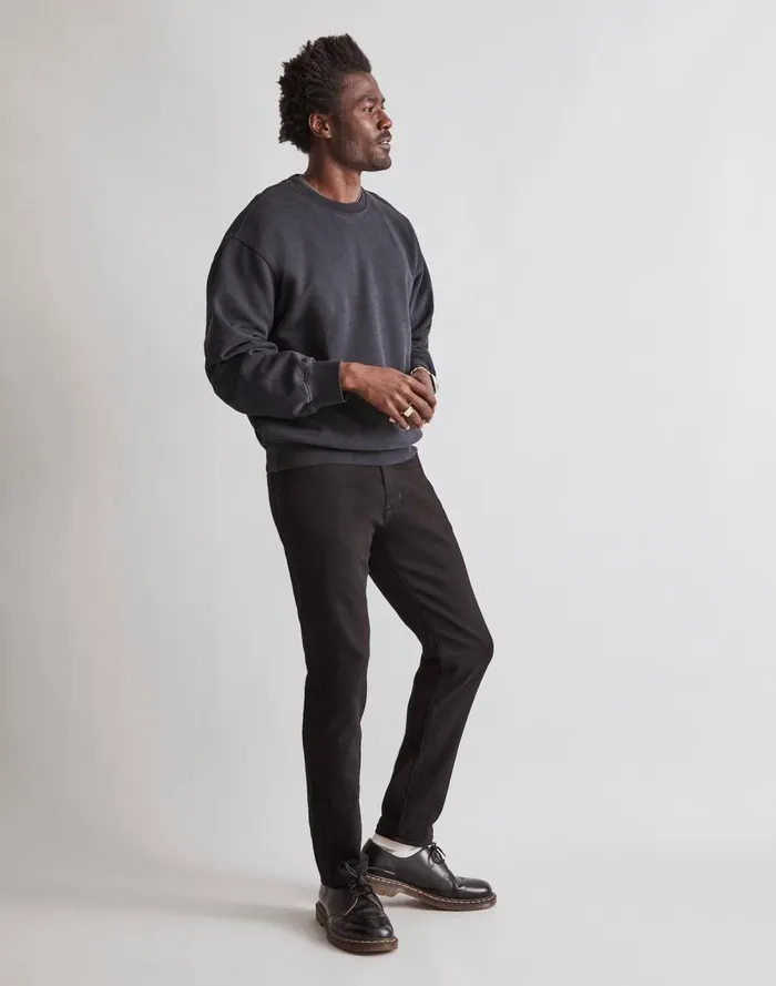 Men Jeans Madewell Athletic Slim Jeans Black