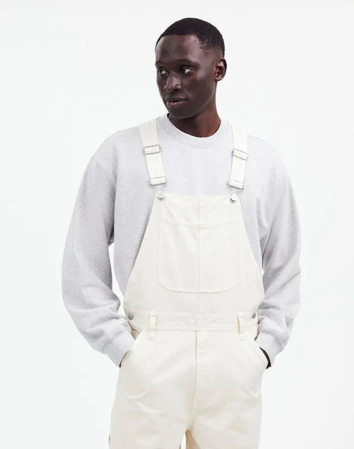 Men Jeans Madewell GarmentDyed Canvas Overalls Vintage Canvas
