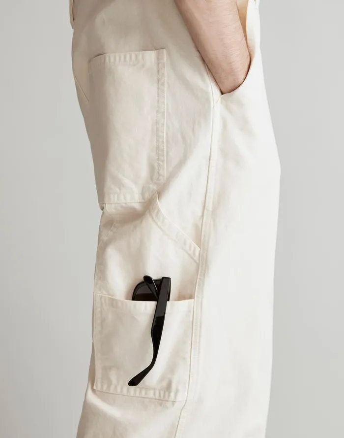 Men Jeans Madewell GarmentDyed Canvas Overalls Vintage Canvas
