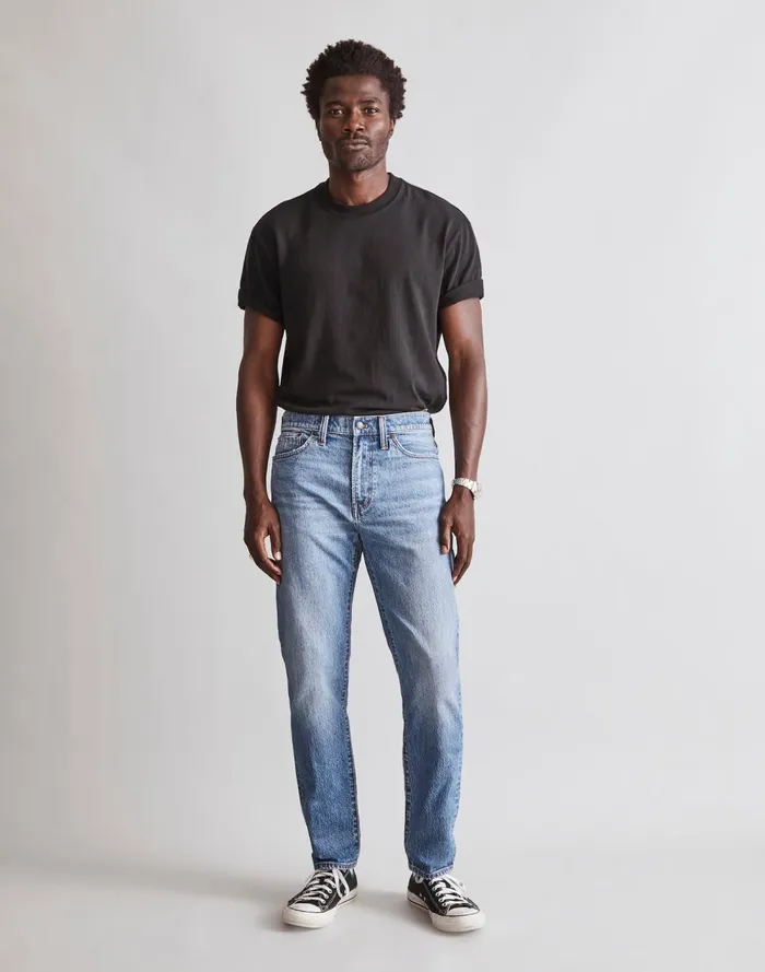 Men Jeans Madewell Relaxed Taper Jeans Marcey Wash