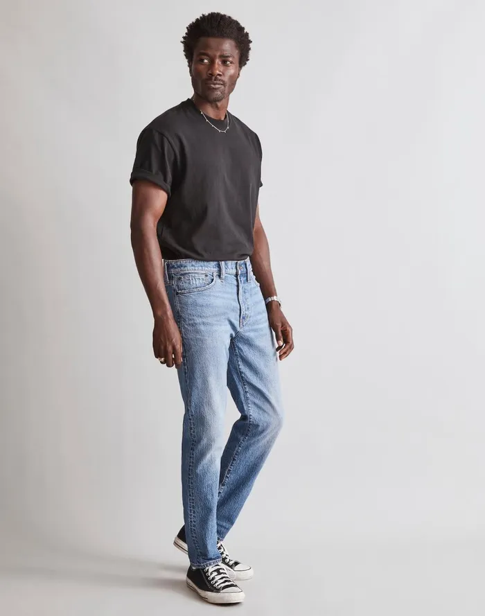 Men Jeans Madewell Relaxed Taper Jeans Marcey Wash