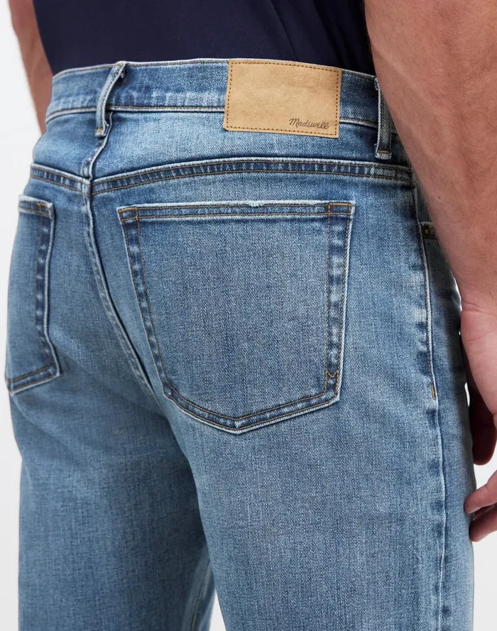 Men Jeans Madewell The 1991 StraightLeg Stretch Selvedge Jean Barrington Wash