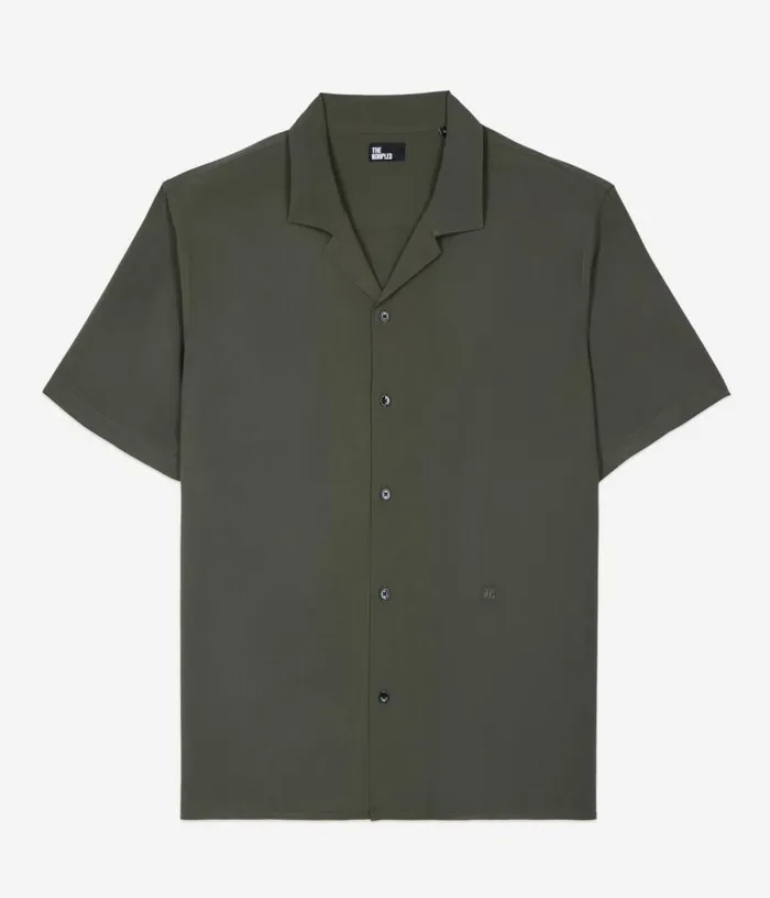 Men Khaki Shortsleeved Shirt THE KOOPLES Shirts