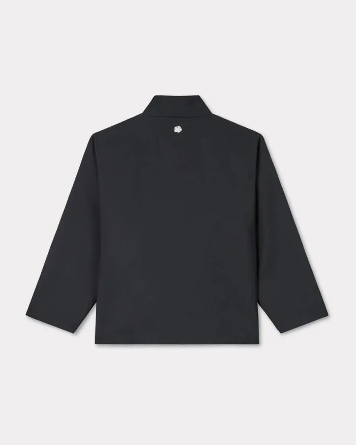 Men Kimono Jacket In Virgin Wool Black Kenzo Kimonos