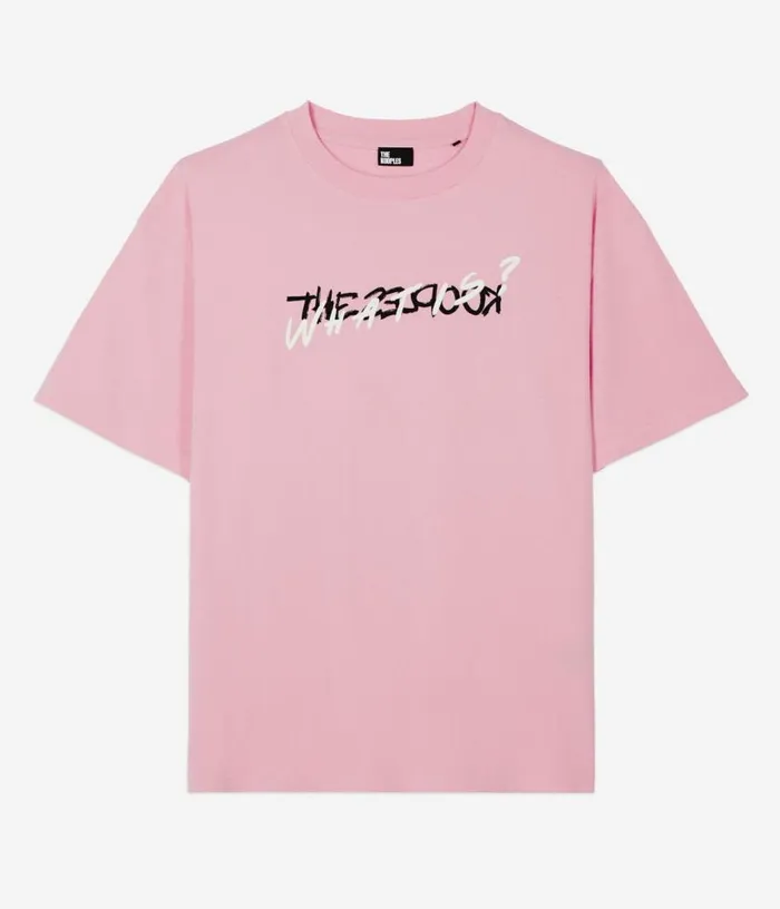Men Light Pink What Is Handwritten Serigraphy Tshirt THE KOOPLES Tshirts