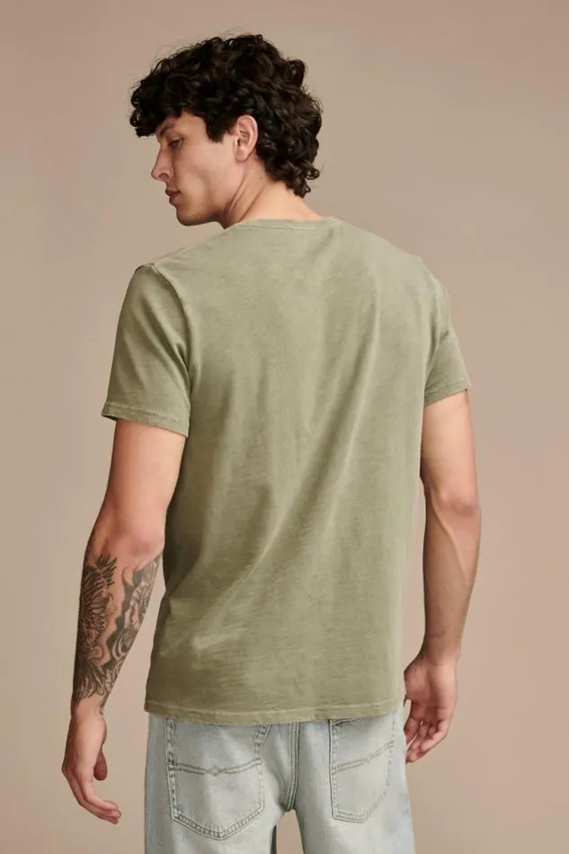 Men Lucky Brand Graphic Tees Grateful Dead Rose Oil Green