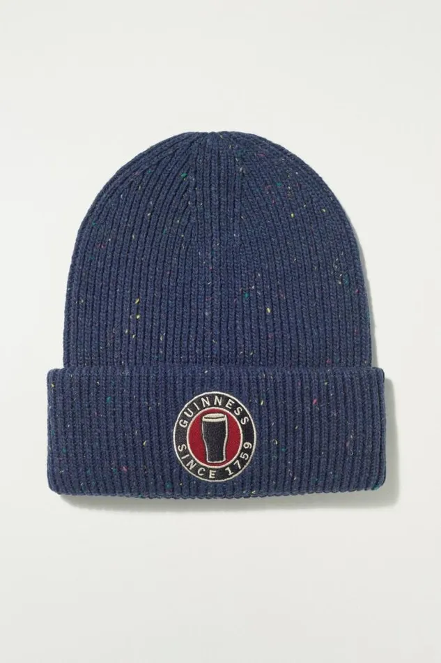 Men Lucky Brand Hats Guinness Drink Glass Patch Beanie Pageant Blue Men Lucky Brand Hats Guinness Drink Glass Patch Beanie Pageant Blue