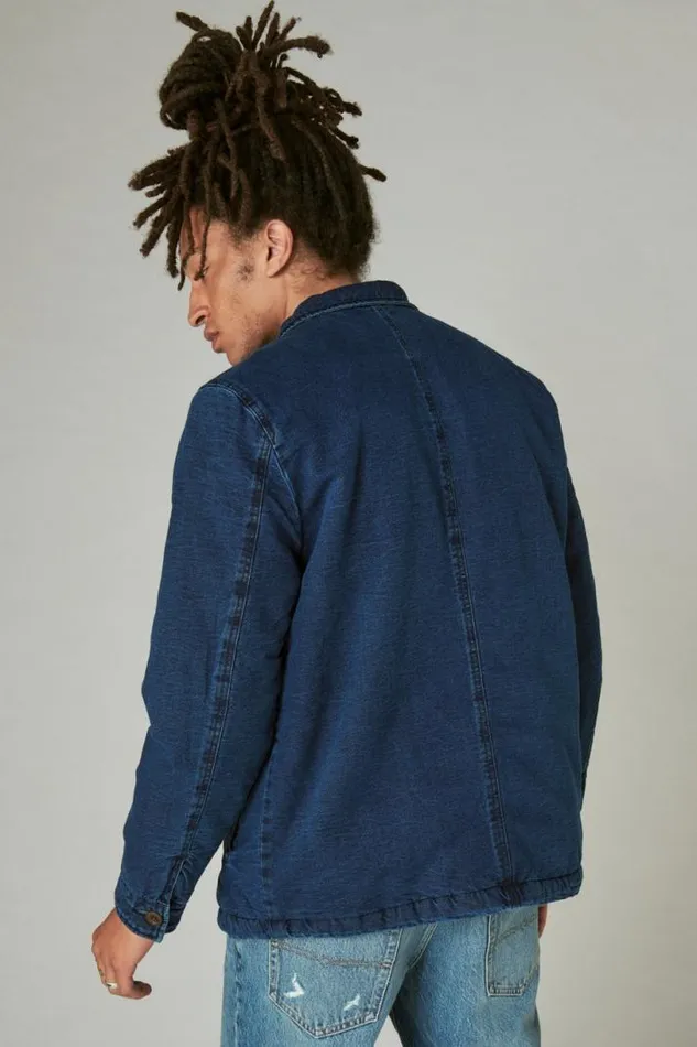 Men Lucky Brand Jackets and Outerwear Indigo Shirt Jacket 419 Indigo