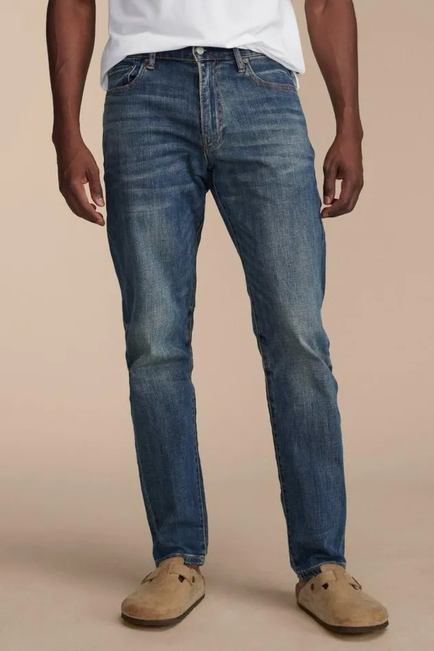 Men Lucky Brand Jeans 412 Athletic Slim Advanced Stretch Jean Malbec