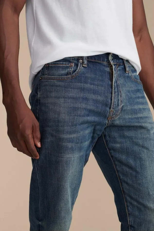 Men Lucky Brand Jeans 412 Athletic Slim Advanced Stretch Jean Malbec