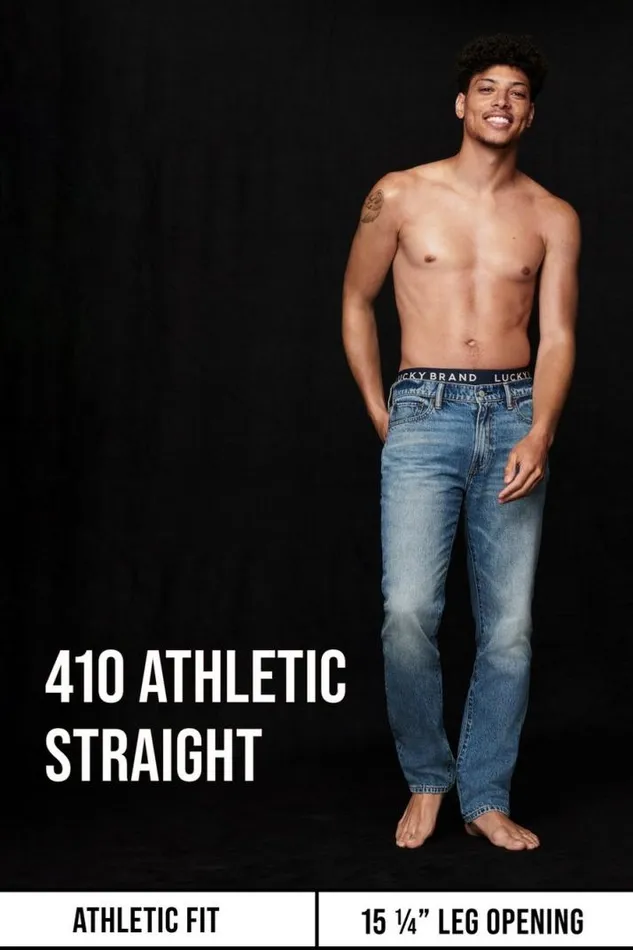 Men Lucky Brand Jeans Knd 410 Athletic Straight Jean Ionia