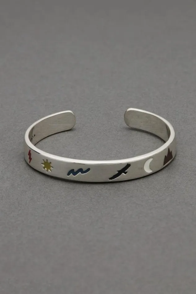 Men Lucky Brand Jewelry Cuff Silver