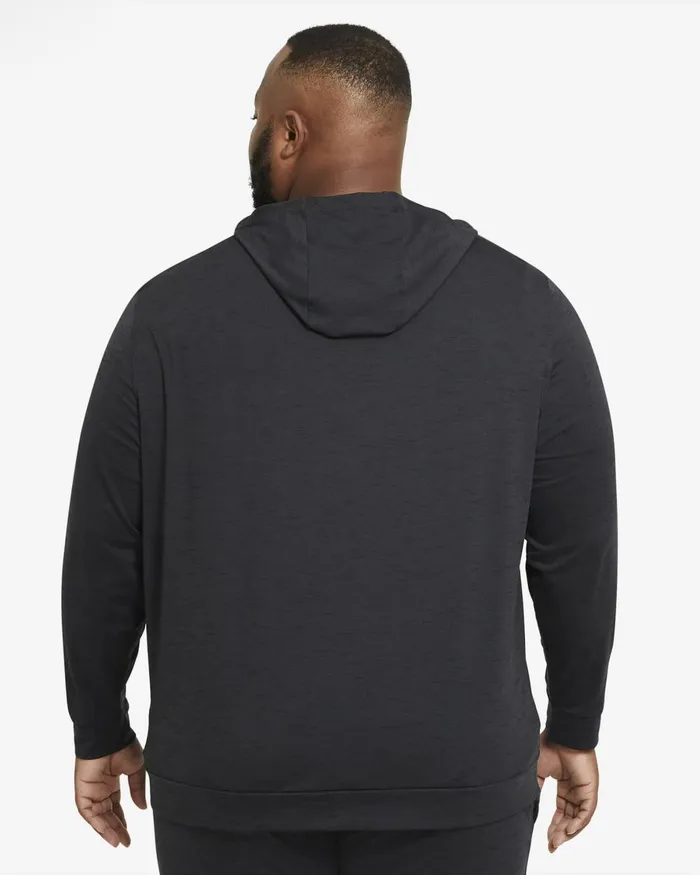 Men Nike Hoodies And Sweatshirts Yoga DriFIT Offnoirblackheather