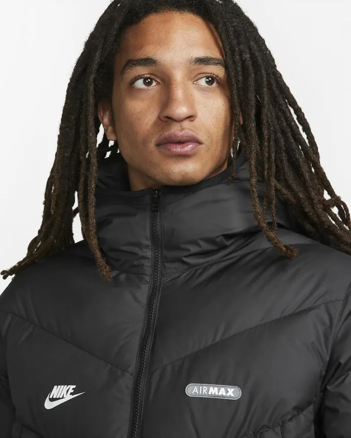 Men Nike Jackets Sportswear StormFIT Windrunner Air Max Blackblackwhite