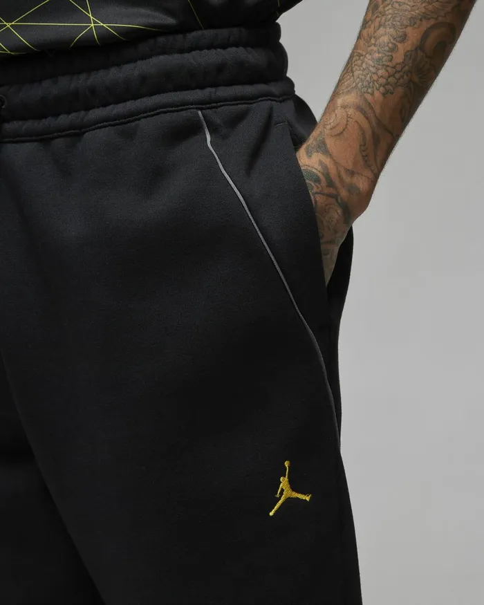 Men Nike Trousers And Tights Paris SaintGermain Blacktour Yellow