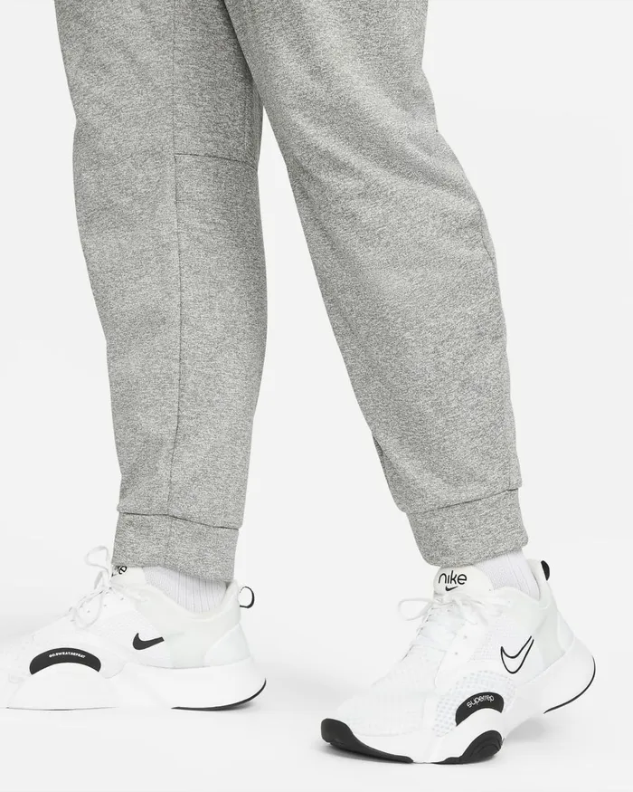 Men Nike Trousers And Tights ThermaFIT Dark Grey Heatherblack