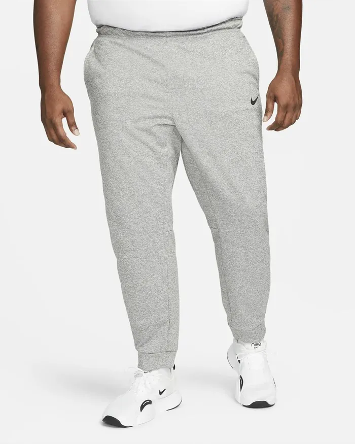 Men Nike Trousers And Tights ThermaFIT Dark Grey Heatherblack