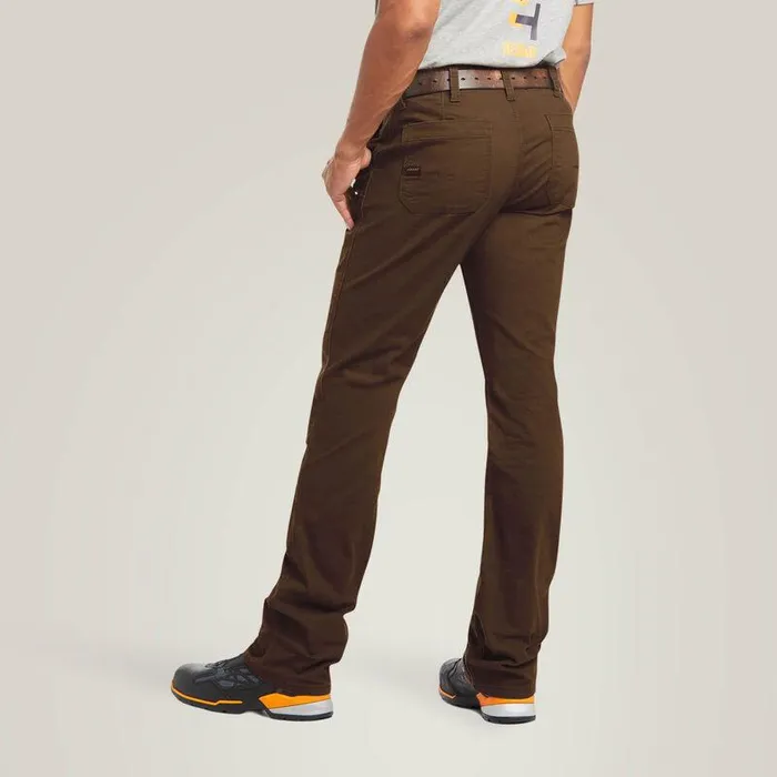 Men Pants and Shorts Ariat Rebar M4 Low Rise DuraStretch Made Tough Double Front Stackable Straight Leg Pant Wren
