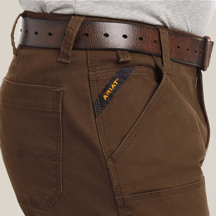 Men Pants and Shorts Ariat Rebar M4 Low Rise DuraStretch Made Tough Double Front Stackable Straight Leg Pant Wren