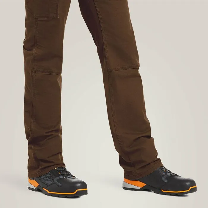Men Pants and Shorts Ariat Rebar M4 Low Rise DuraStretch Made Tough Double Front Stackable Straight Leg Pant Wren