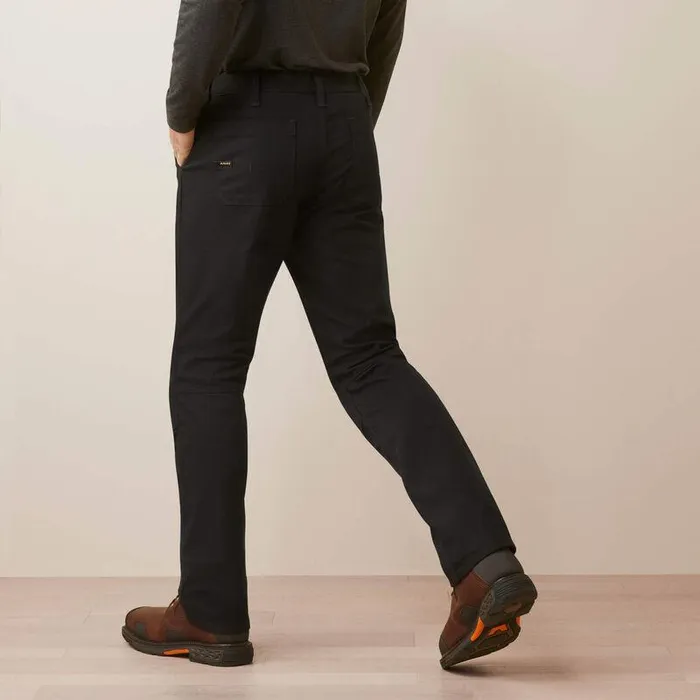 Men Pants and Shorts Ariat Rebar M5 Straight Made Tough Knee Guardian Straight Black