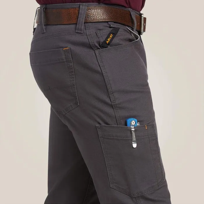 Men Pants and Shorts Ariat Rebar M7 DuraStretch Made Tough Straight Pant Rebar Grey Men Pants and Shorts Ariat Rebar M7 DuraStretch Made Tough Straight Pant Rebar Grey