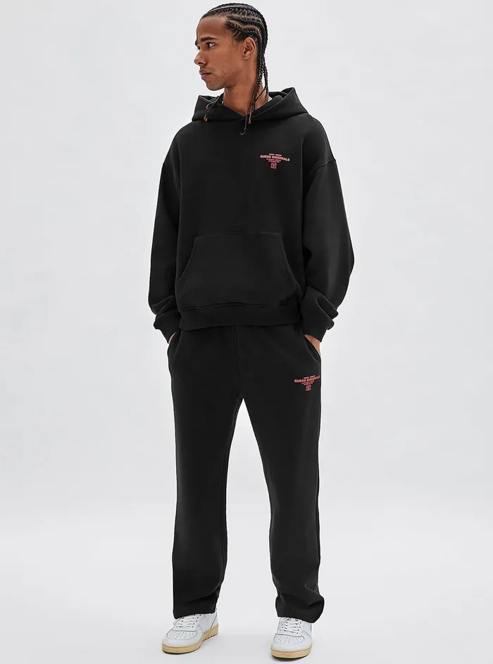 Men Pants and Shorts GUESS Guess Originals Eco Black Harper Trackpants