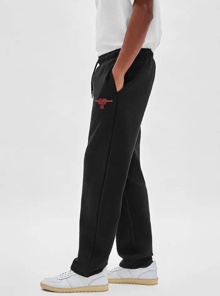 Men Pants and Shorts GUESS Guess Originals Eco Black Harper Trackpants