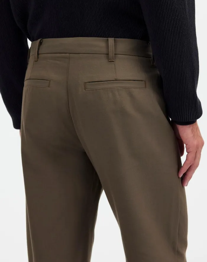 Men Pants Madewell CottonWool Blend Trousers Capers