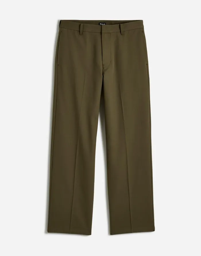Men Pants Madewell CottonWool Blend Trousers Capers