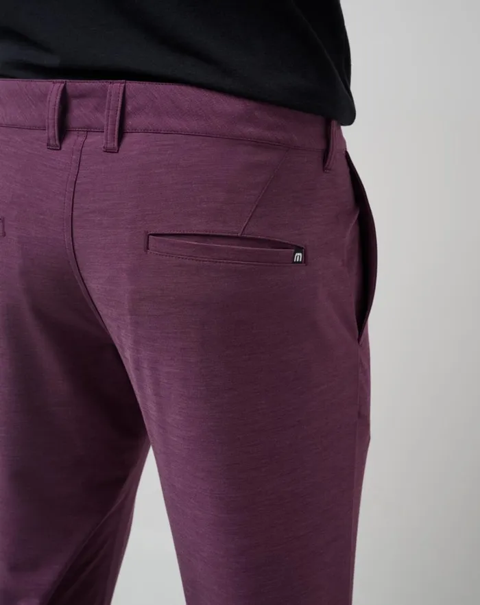 Men Pants TravisMathew OPEN TO CLOSE TECH CHINO PANT Plum