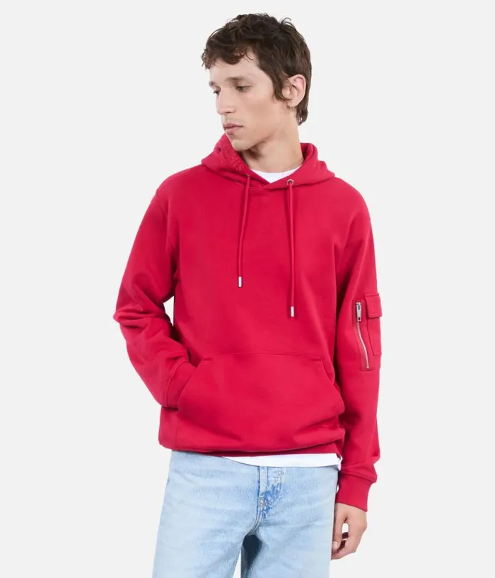 Men Red Hoodie THE KOOPLES Knits and Tees