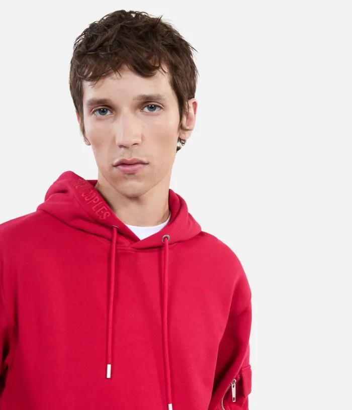 Men Red Hoodie THE KOOPLES Knits and Tees