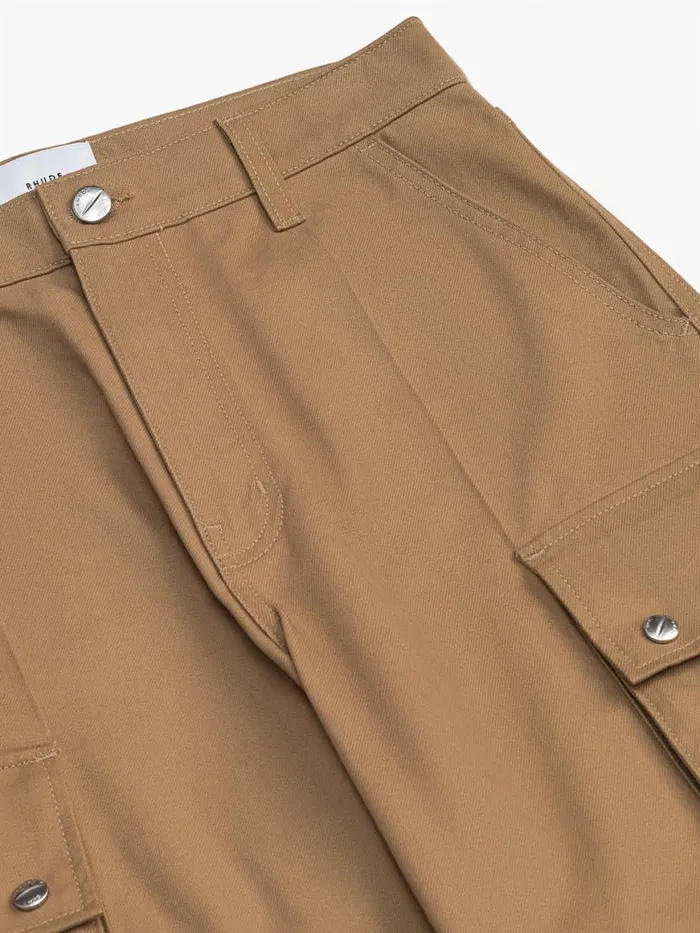 Men Rhude Pants DESERT CARGOS Dark Tan