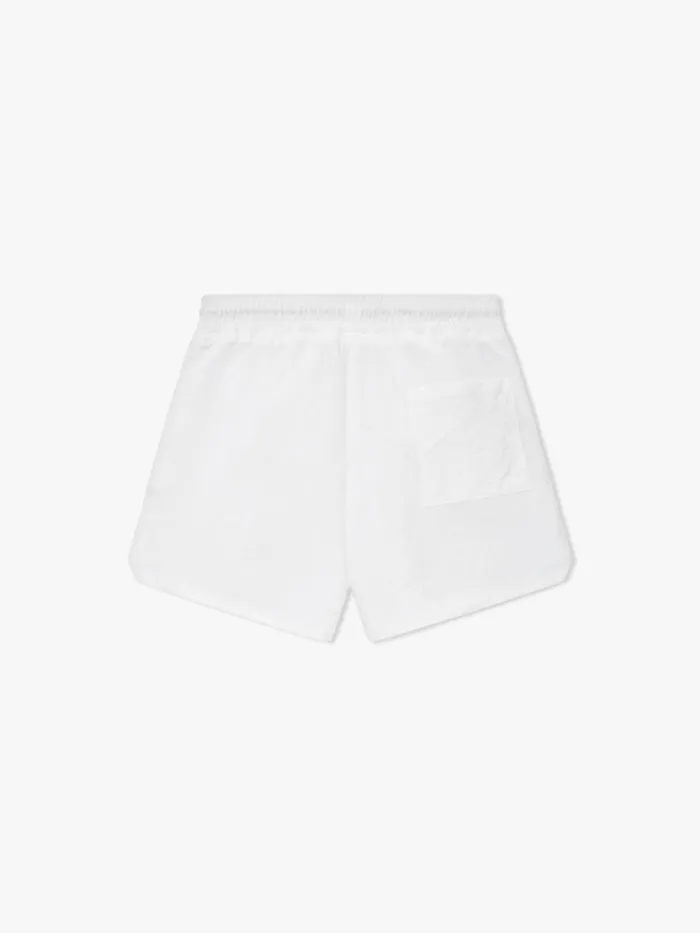 Men Rhude Shorts LOGO TRACK SHORT Whiteblue