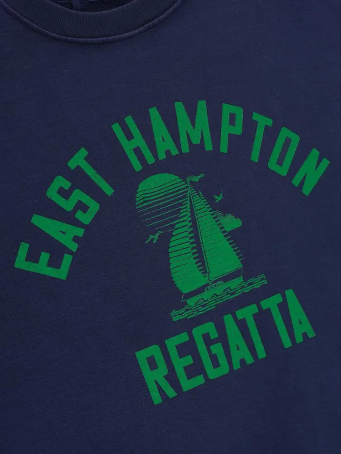 Men Rhude Sweatshirts HAMPTON REGATTA CREWNECK Navy