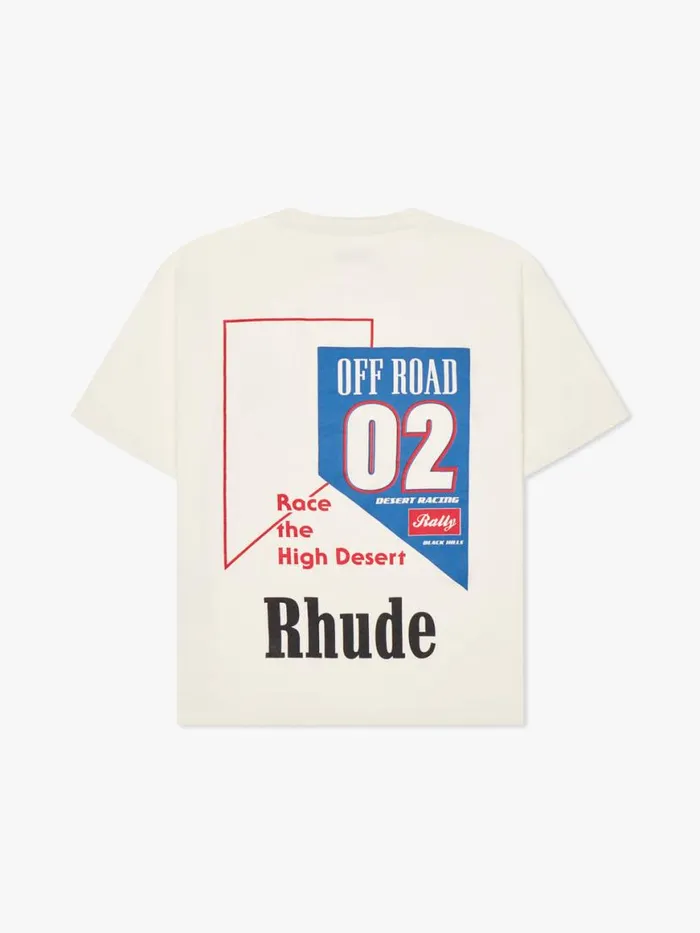 Men Rhude Tees 02 TEE Vtg White Men Rhude Tees 02 TEE Vtg White