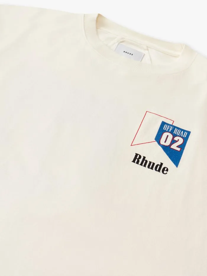 Men Rhude Tees 02 TEE Vtg White Men Rhude Tees 02 TEE Vtg White