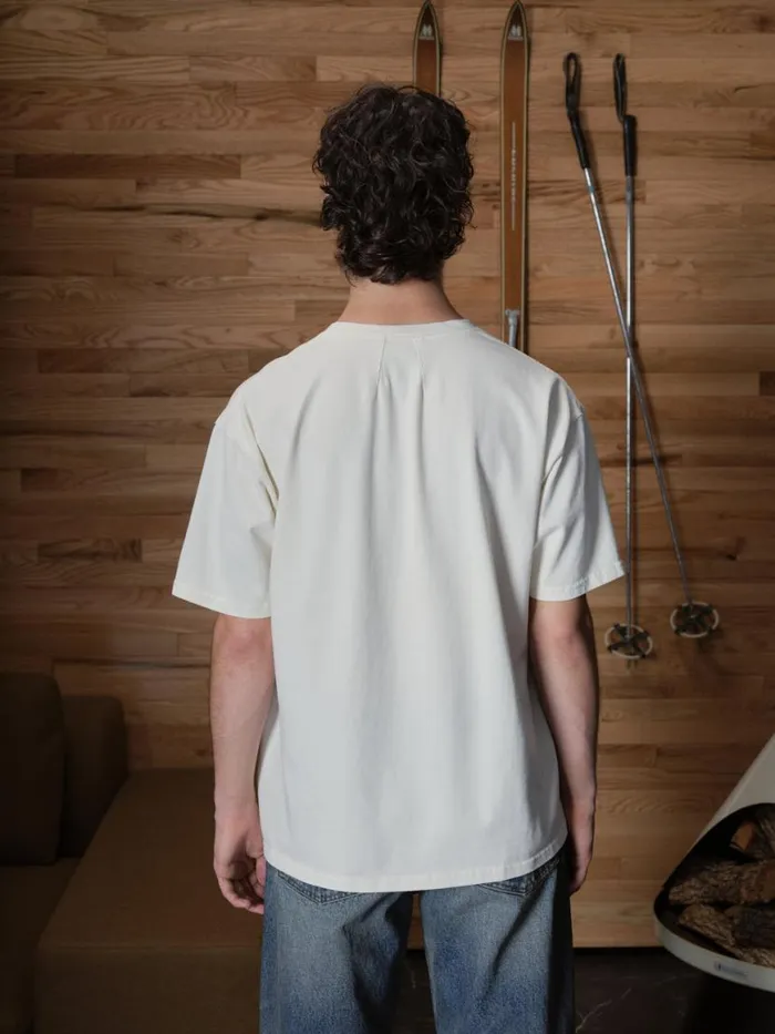 Men Rhude Tees CHATEAU ALPES TEE Vtg White Men Rhude Tees CHATEAU ALPES TEE Vtg White