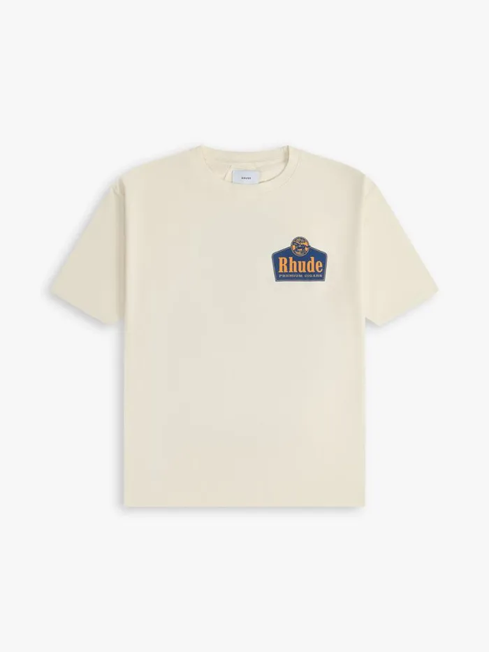 Men Rhude Tees GRAND CRU TEE Vtg White