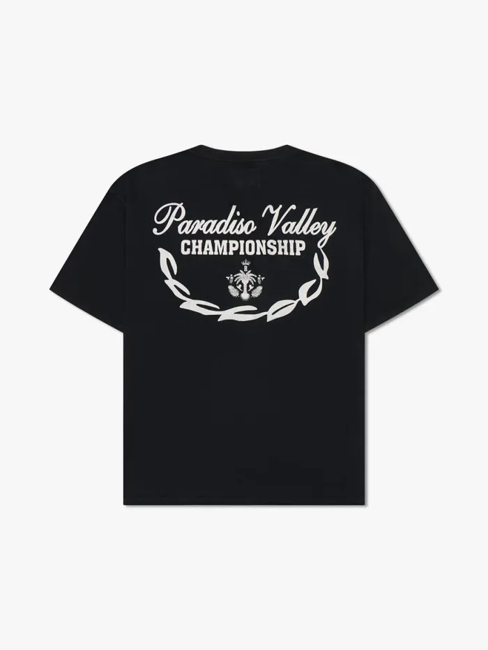 Men Rhude Tees RALLYE TEE Vtg Black