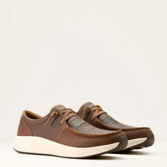 Men Shoes and Sneakers Ariat Buckeye Distressed Browndark Tan Crocodile Prin Men Shoes and Sneakers Ariat Buckeye Distressed Browndark Tan Crocodile Prin