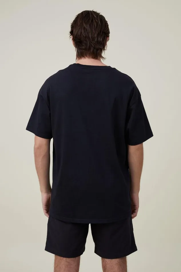 Men Shorts Cotton On Easy Short Black Texture