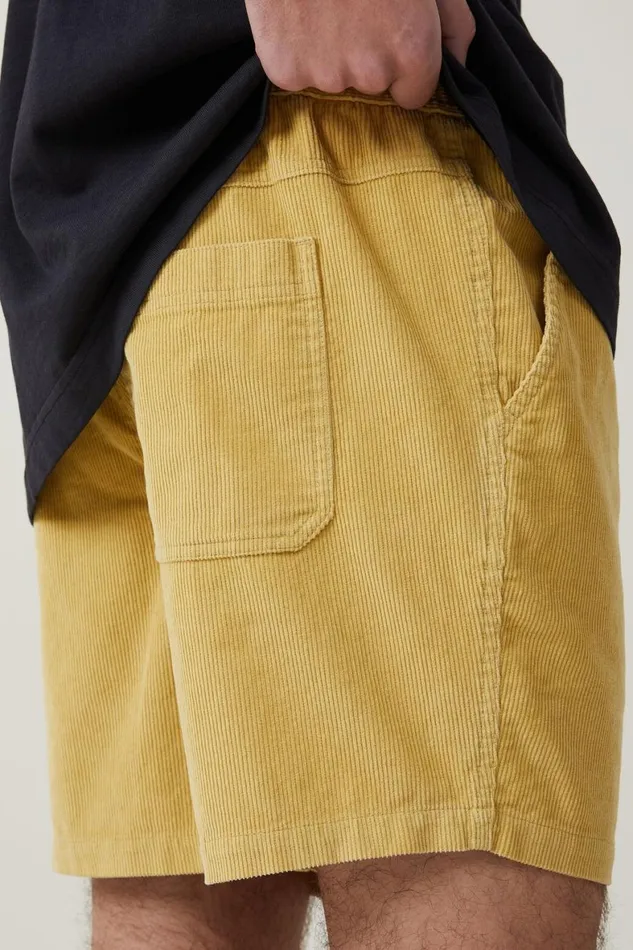 Men Shorts Cotton On Easy Short Gold Cord