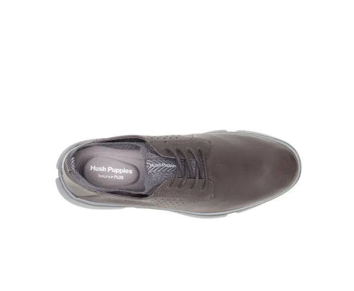 Men Sneakers Hush Puppies Bennet Plain Toe Oxford Dark Grey Leather Men Sneakers Hush Puppies Bennet Plain Toe Oxford Dark Grey Leather