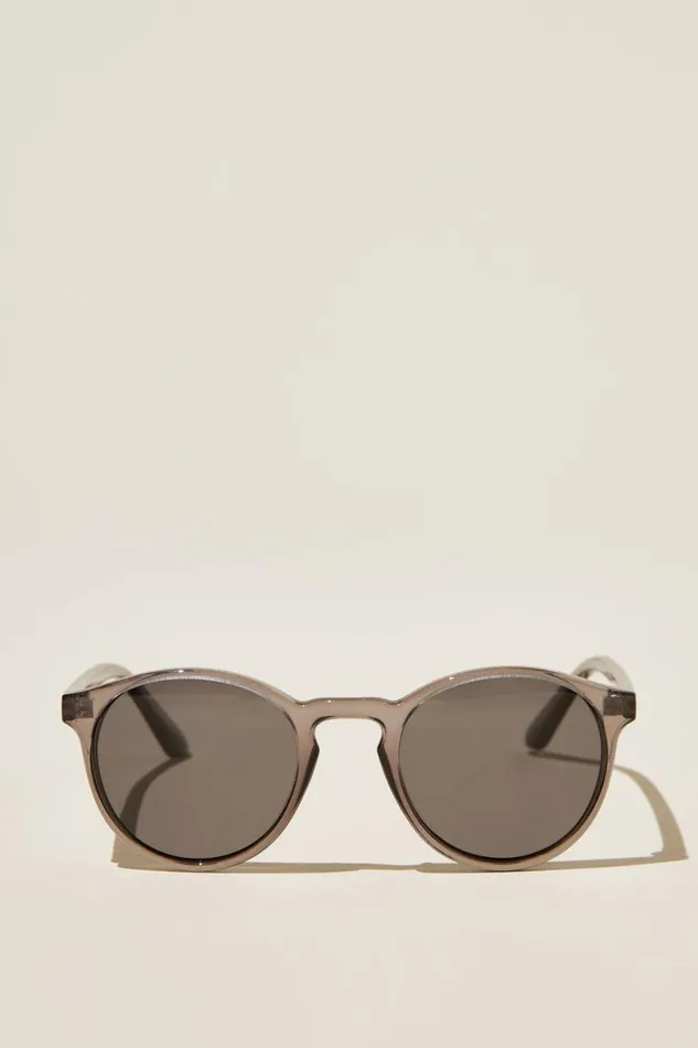 Men Sunglasses Cotton On Lorne Polarized Sunglasses Midnight Crystal Smoke