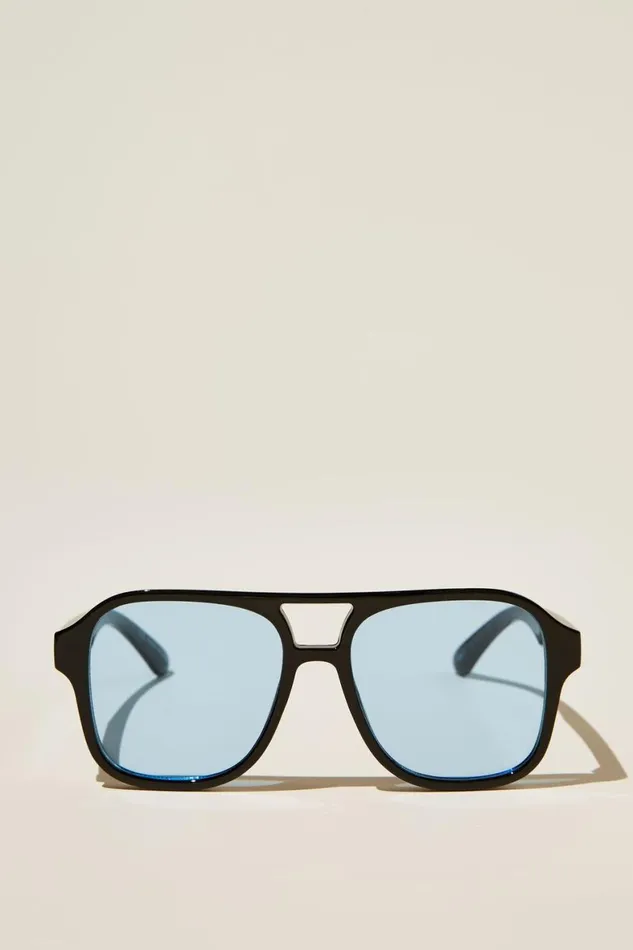Men Sunglasses Cotton On The Law Sunglasses Black Blue
